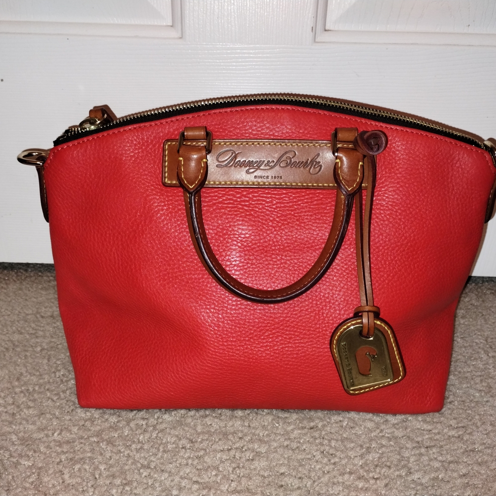Dooney & Bourke Red Leather Satchel